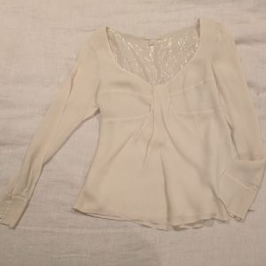 Magaschoni shimmery cream blouse